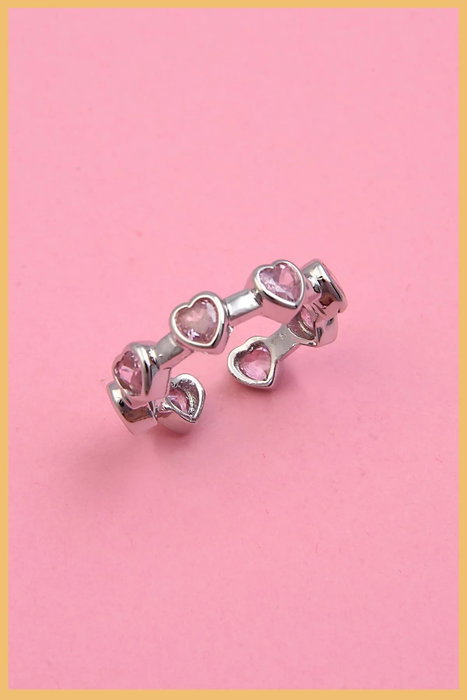Heliophilia Silver Anillo de Plata con Circonita